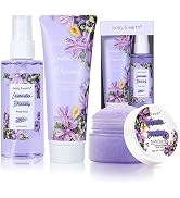 BODY &amp; EARTH Body Mist Gift Set - Spa Gifts for Women, Perfume, Body Lotion, and Body Scrub in a ...