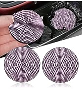 2pcs Bling Car Cup Holder Coaster, 2.75 inch Anti-Slip Shockproof Universal Fashion Vehicle Car C...