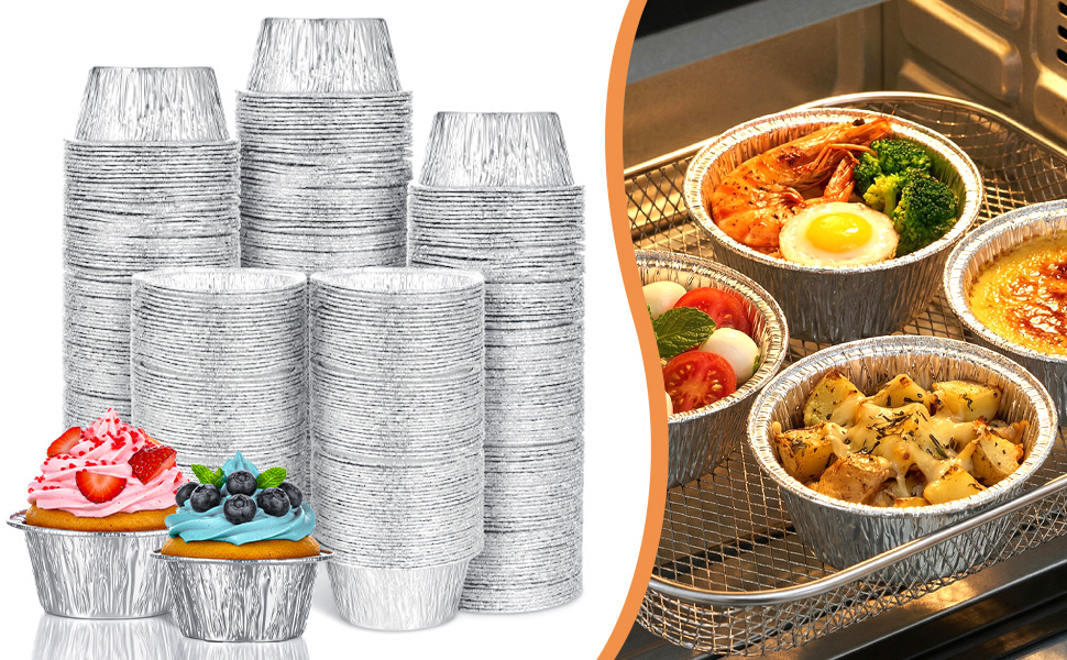 300 Pack Aluminum Foil Ramekins