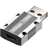 WLGQ 10Gbps USB C to USB Adapter, Zinc Alloy Double-Sided USB A to Type C Adapter with10Gbps High...