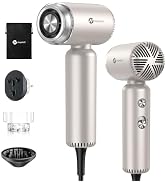 slopehill Dual Voltage Travel Mini Hair Dryer, Lightweight Ionic Blow Dryer, Professional Fast Dr...