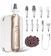 Manicure Pedicure Kit, Professional Nail Grinder for Senior Thick Toenail, Cordless Electric Nail...