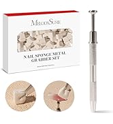 MelodySusie 100Pcs Soft Nail Sponges for Ombre, Nail Art Sponges With Grabbing Pen, Blooming Nail...