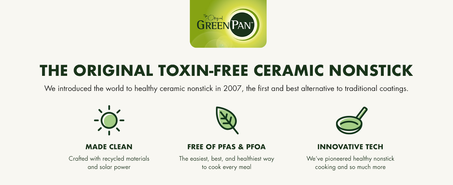 GreenPan, small appliances, ceramic nonstick, griddle, grill, toxin-free, pfas, easy