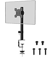 Suptek Single LED LCD Monitor Desk Mount for 1 / One Screen up to 27 inch Heavy Duty Adjustable S...