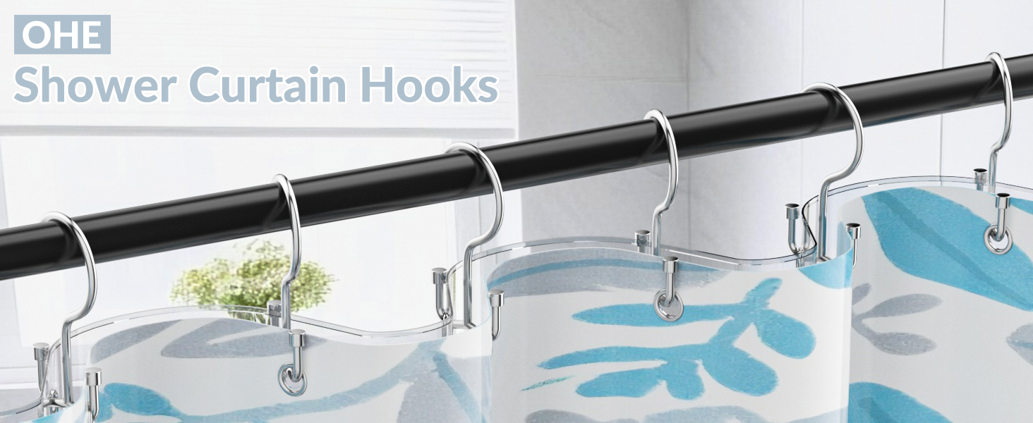 shower curtain hooks