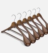 wooden suit hangers