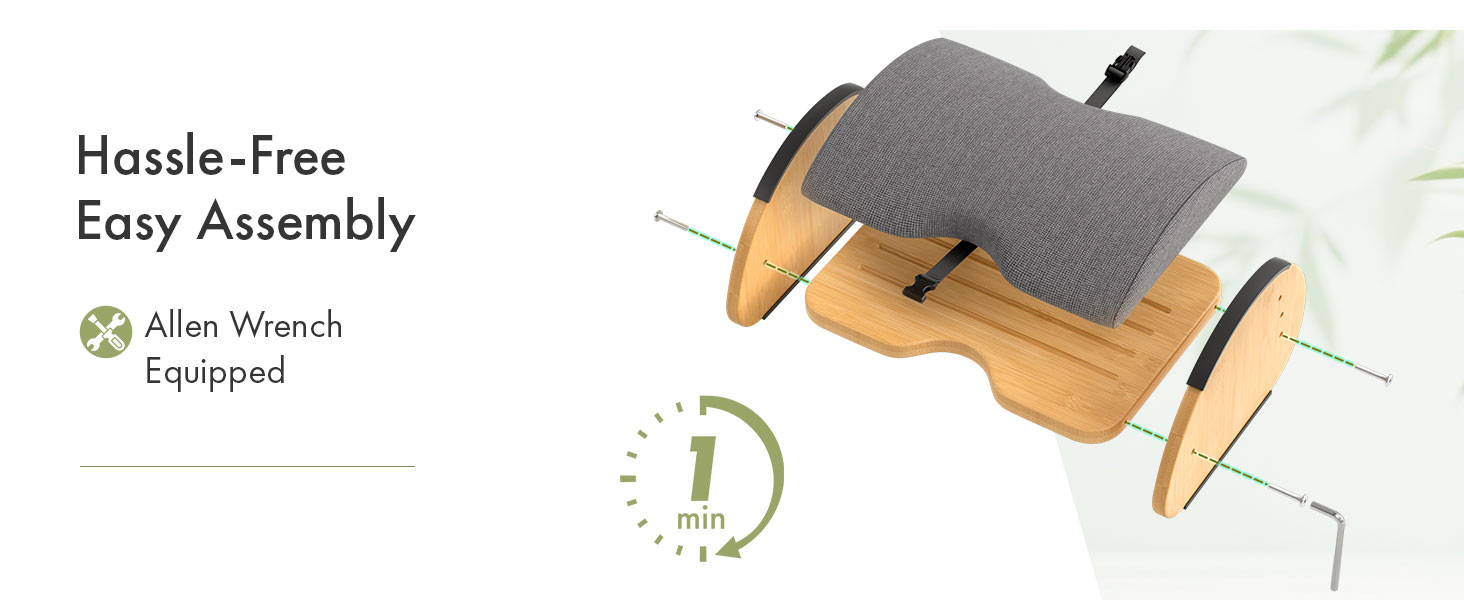 under the desk foot rest adjustable