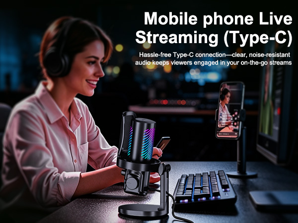 microphone for pc gaming mic gaming microphone podcast microphone