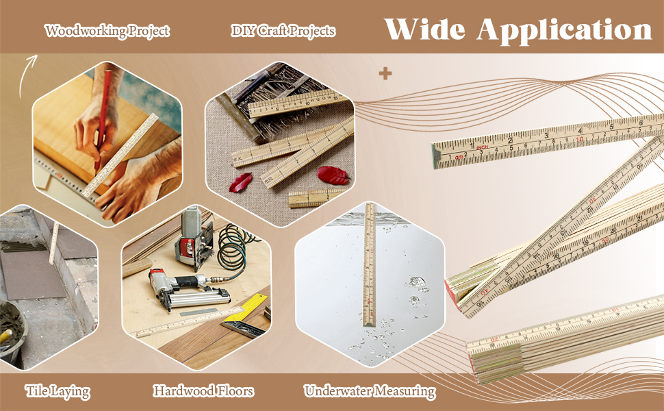 Folding Wood Ruler