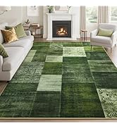 Tepook Modern Area Rug for Living Room, 6x9 Geometric Large Rugs for Bedroom, Washable Patchwork ...