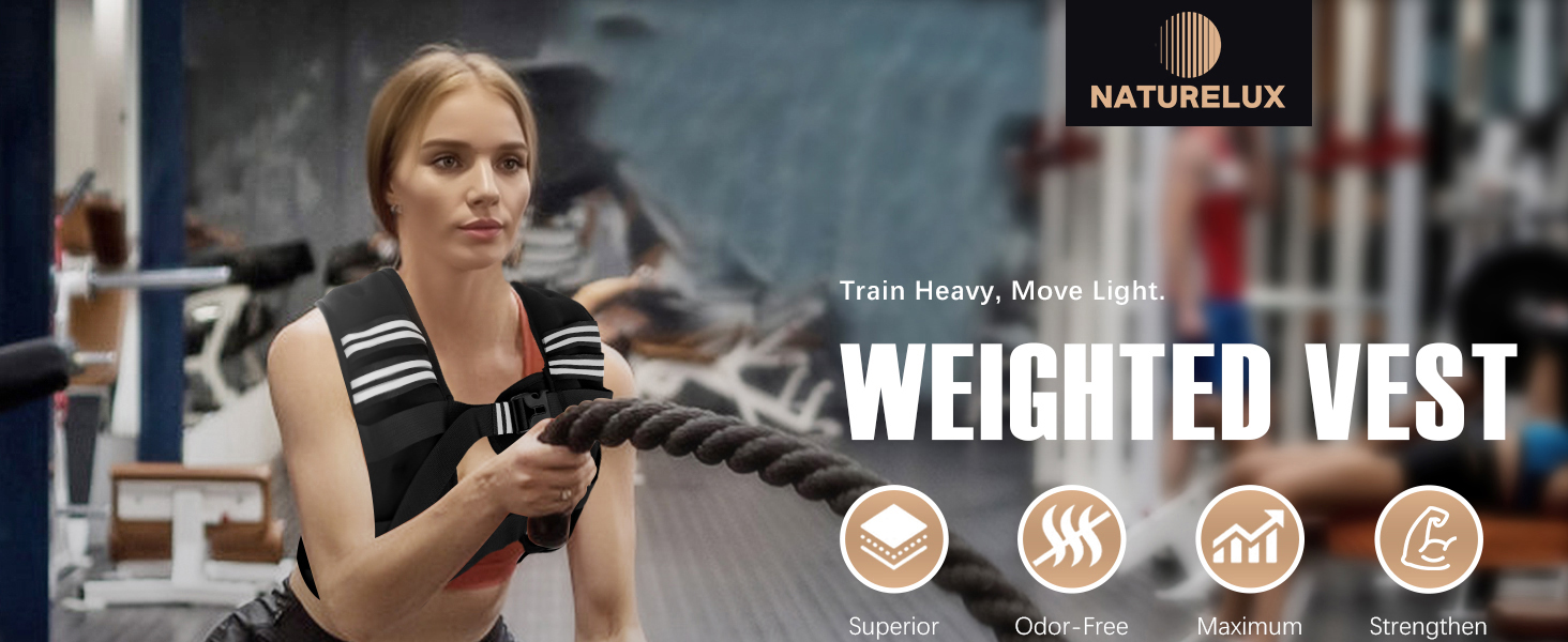 NATURELUX Weighted Vest Men or Women