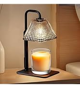 MUJTEO Candle Warmer Lamp with Timer Dimmer Adjustable Height,Electric Dimmable Wax Warmer for Sc...