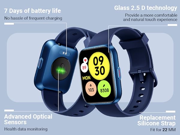 7 days long battery life Smart watch