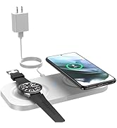 JoyGeek Dual Wireless Charger for Samsung Multiple Devices, 2 in 1 Wireless Charging Pad for Gala...