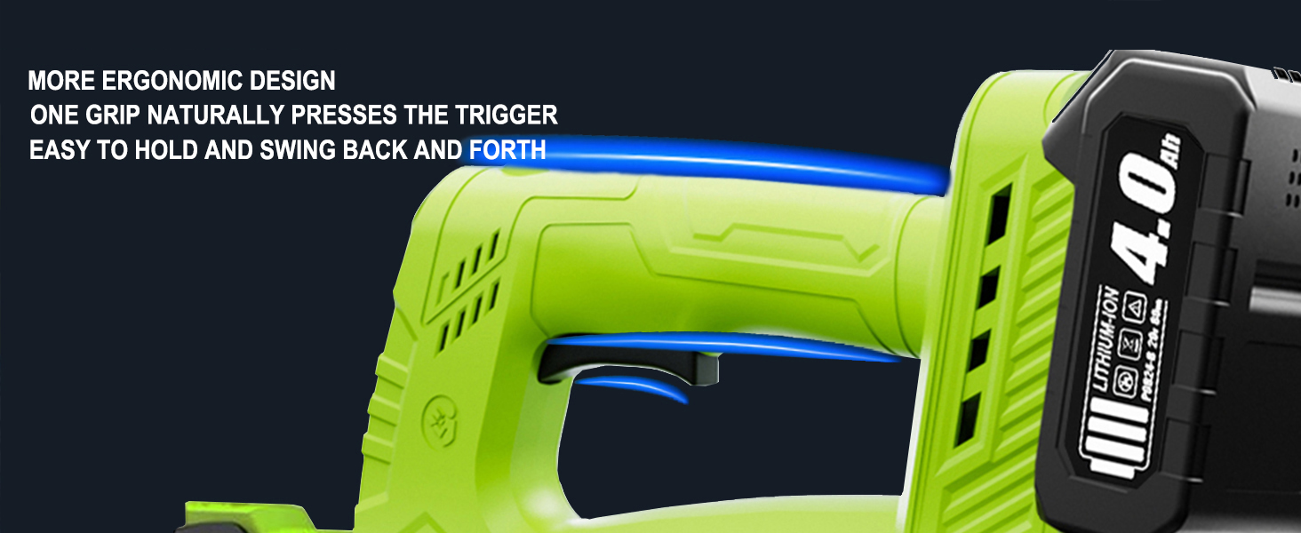 leaf blower with battery and charger