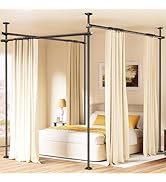 BONPALLY Room Divider Curtain Rod for Wide Space Room Separation, 28-171inch(W) 4-10ft(H) Adjusta...