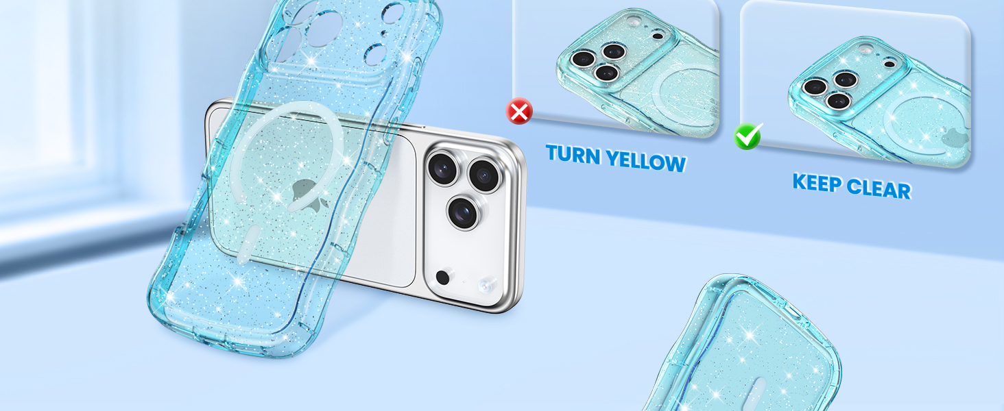 crystal Clear case transparent case magnetic case glitter case Glossy case cute case aesthetic case