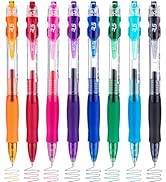 M&amp;G 8 Pcs Multicolor Gel Pens, 0.7mm Colored Retractable Pens Medium Point, Quick Dry Gel Ink Pen...