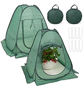 SPECILITE 28x28x32 in Pop Up Plant Shade Cover Tent, Plant Protectors from Animals, Garden Nettin...