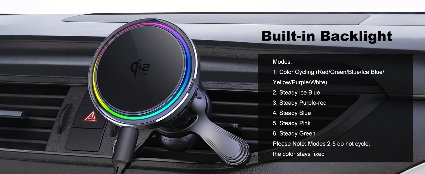 25W Magsafe Car Mount Charger