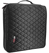 CCidea 200 Capacity CD/ DVD Case Holder Portable Wallet Disc Storage Binder Nylon CD Bag for Car,...