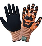 Global Glove Vice Gripster High-Visibility Cut and Impact Resistant Gloves Made with 13-Guage Tuf...