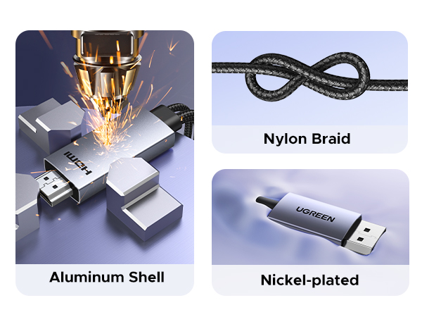 Durable HDMI to DP cable