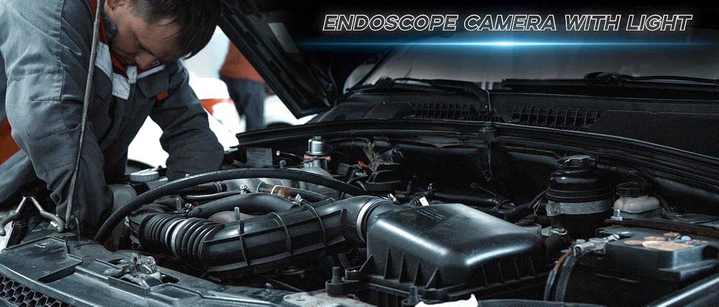 endoscope camera with light