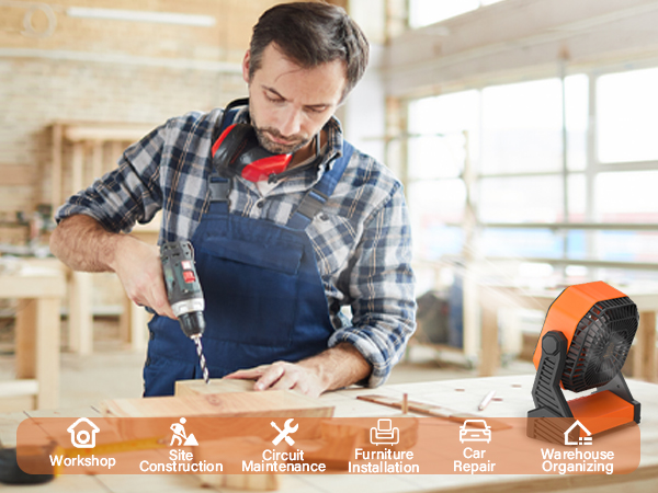 rechargeable camping fan