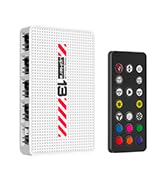 upHere 10-Port ARGB PWM Fan Hub Controller - Magnetic Installation PC Case Fan Splitter with SATA...