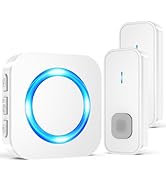 SURFOU Wireless Doorbell, Waterproof, Easy installation -1300ft Range 55 Chimes, 5 Adjustable Vol...