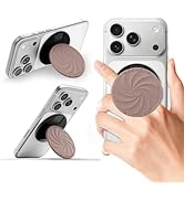 ORNARTO Vortuxe for MagSafe Phone Grip with Kickstand, Soft Liquid Silicone Finger Loop Grip, Pho...