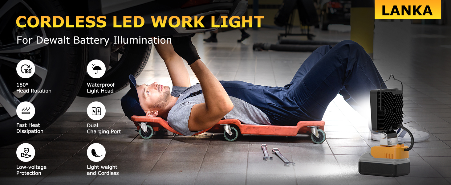 Cordless work light