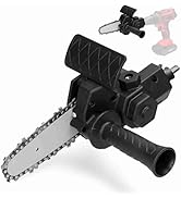 Electric Drill Chainsaw Modification, 4 inch Woodworking Single Handed Electric Chain Saw Drill A...