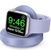 ZAPOGO Portable Magnetic Charging Dock for Apple Watch, Wireless Fast Watch Charger Stand with Ch...