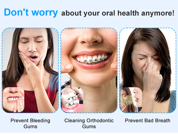 Cordless Water Dental Flosser Teeth Cleaner