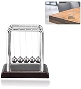 KUIDAMOS Balance Pendulum Balls Desk Accessories for Men,Swinging Balls with Base Calm Down Fidge...