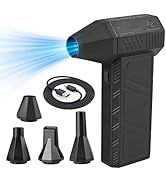 X3Max Compressed Air Duster 2026 Upgraded - 180000 RPM Brushless Electric Blower, 3-Speed Turbo, ...