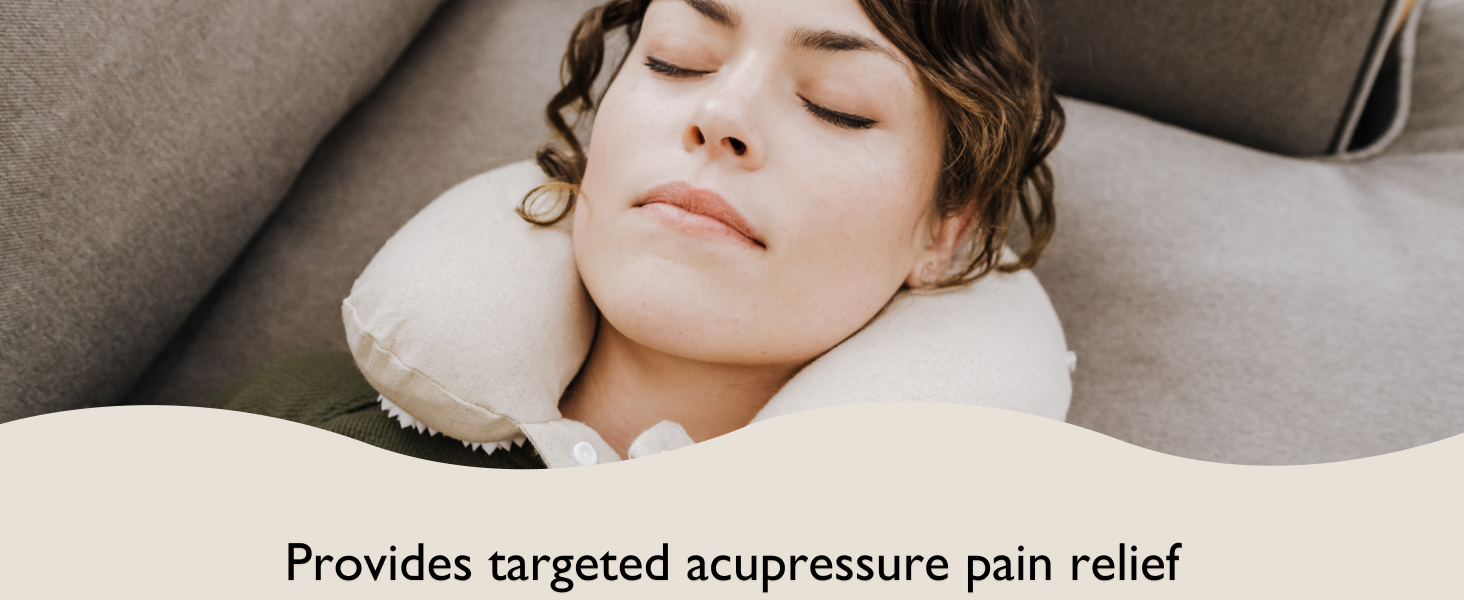 Provides targeted acupressure pain relief 