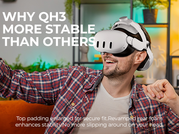 QH3 Head Strap more Stable than Others