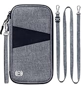 BKNOOU Passport Holder Family Rfid Blocking Travel Document Organizer,Travel Passport Wallet Hold...