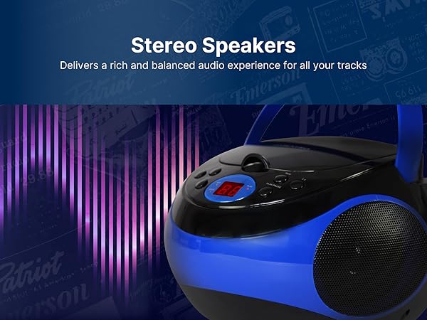 Bluetooth Home Audio, Speakers, Tech Electronics, portable audio, TV Entertainment, Emerson Brand