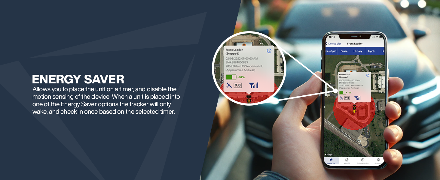 Energy Saver — Allows you to place the unit on a timer and disable the motion sensing of the device