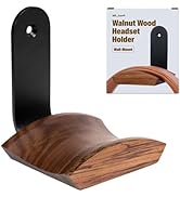 Mt.Jun Wood Headphone Wall Mount Holder | with VHB Adhesive Tape and Screw | Holds 10 lbs | Black...
