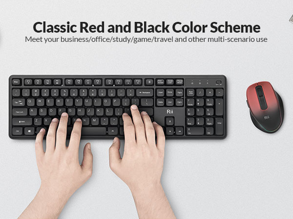 rii mouse rechargeable, wireless mouse, office mouse, ergonomic mouse, red mouse, silent mouse