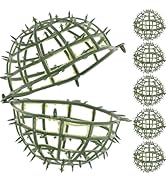 Housoutil 6PCS Artificial Plant Topiary Ball Support, Plastic Flower Arrangement Rack, DIY Faux G...