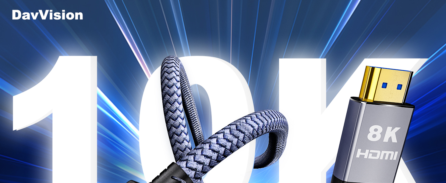 10K 8K HDMI 2.1 Cable, Certified Ultra High Speed HDMI Cable,HDMI cord,hdmi to hdmi cable