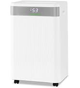 ARLIME 54 Pints Dehumidifier, 4500 Sq.Ft Dehumidifier w/ 3 Working Modes, 3-Color IndicatorLights...