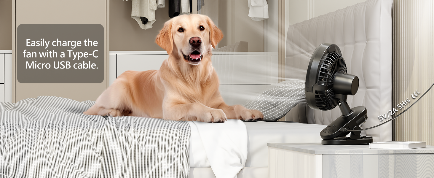 clip on fan rechargeable